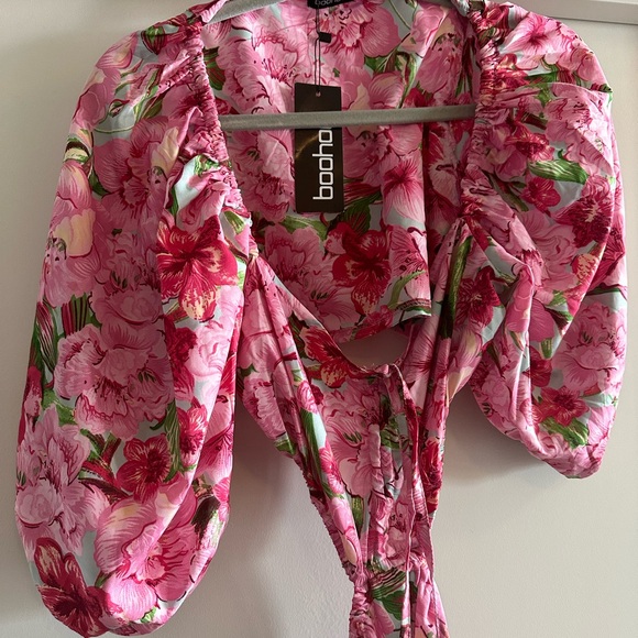 Boohoo Floral Cut Out Dress - Picture 3 of 4